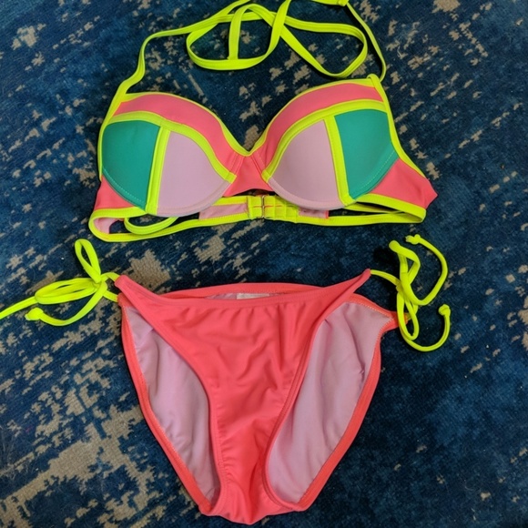 target neon bathing suit